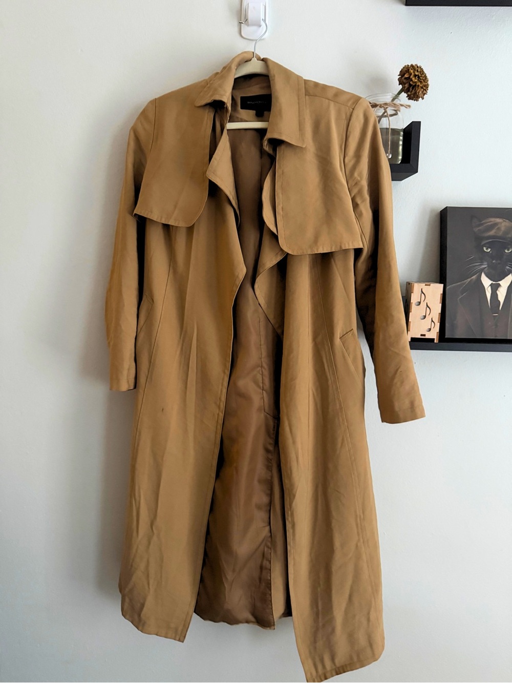 Banana Republic Camel Draped Trench Coat